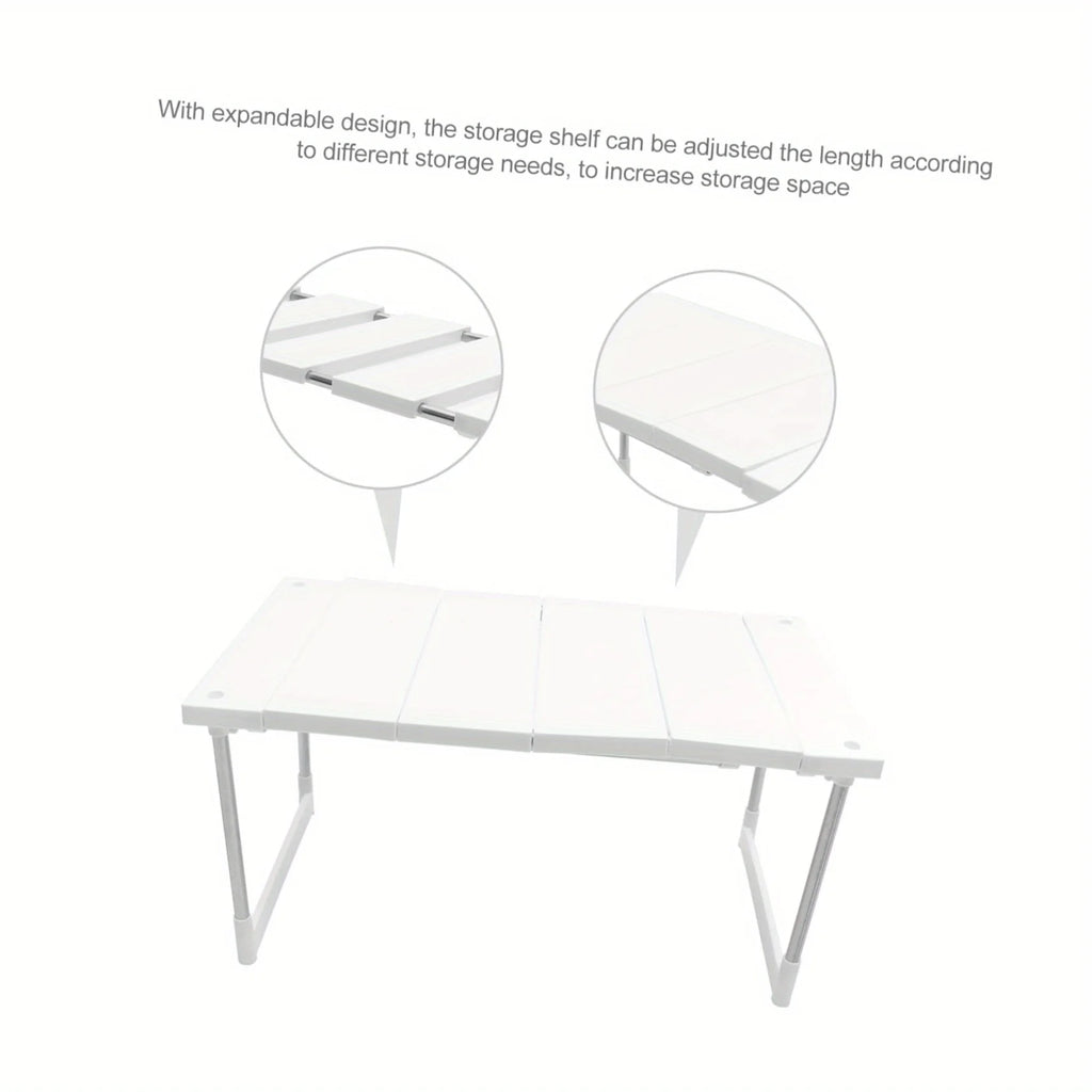 Kitchen Counter Shelves, Cabinet Organizers and Storage, Pantry Storage Shelf Organizer, Kitchen Cabinet Organizer, White