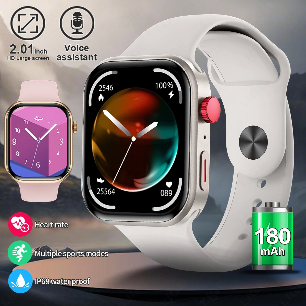 LIGE Z03PRO Smartwatch with 3 Straps