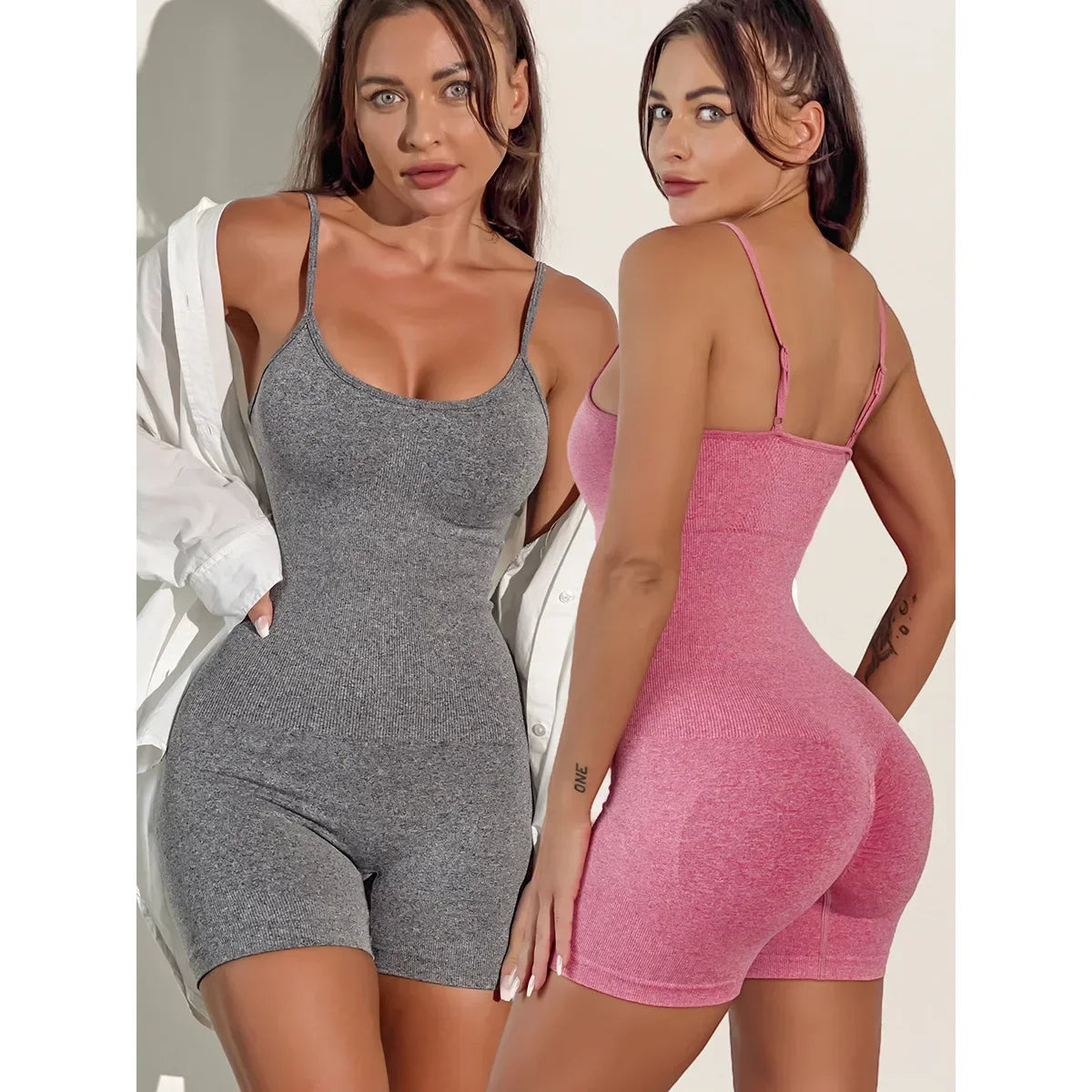 Tuta sportiva corta donna senza maniche