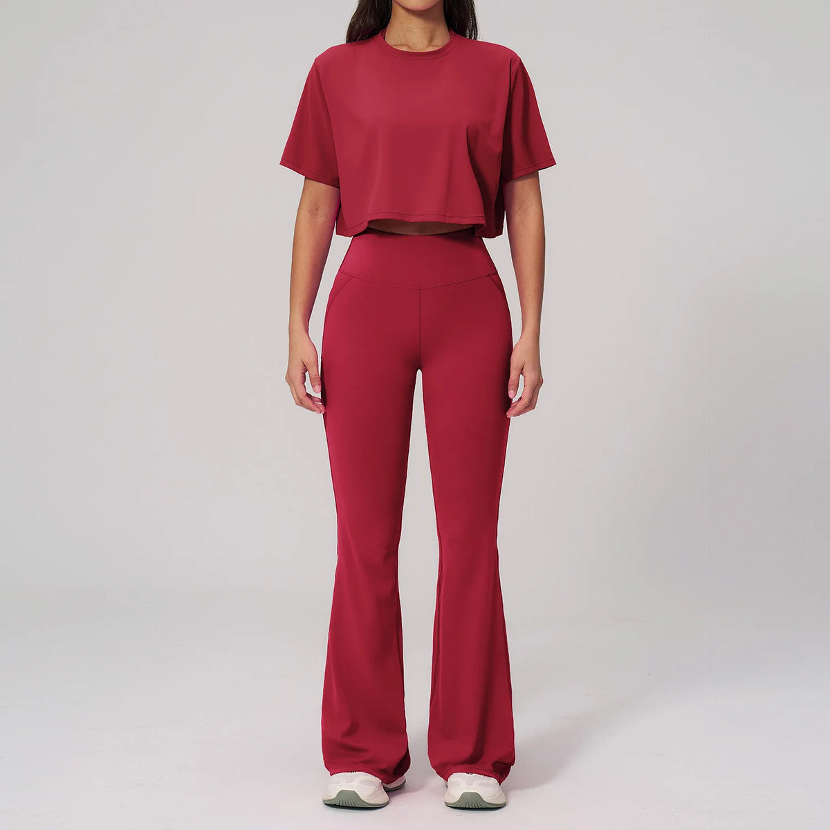 Ensemble yoga femme, 2 pièces, haut et legging