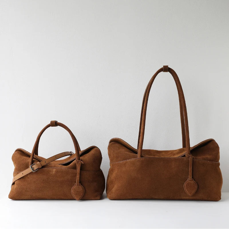 Vintage Suede Shoulder Bags Women Luxury Bags Designers Leather Fashion Rectangular Top handle Bags 2026 Autumn Winter