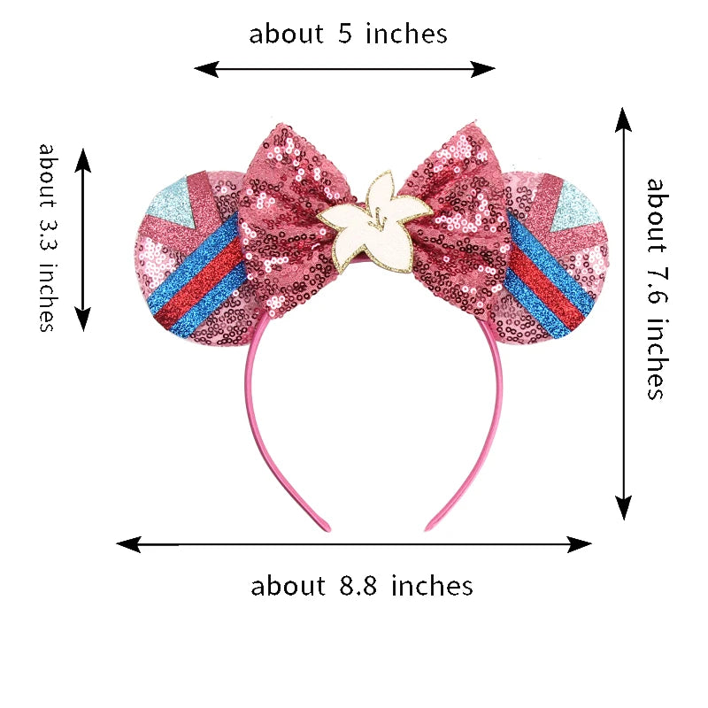 2026 Nuevo Estilo Diadema de Orejas con Lentejuelas Lazos de Lentejuelas Niña Adulto Niños Fiesta de Halloween Cosplay Accesorios para el Cabello Diadema de Princesa