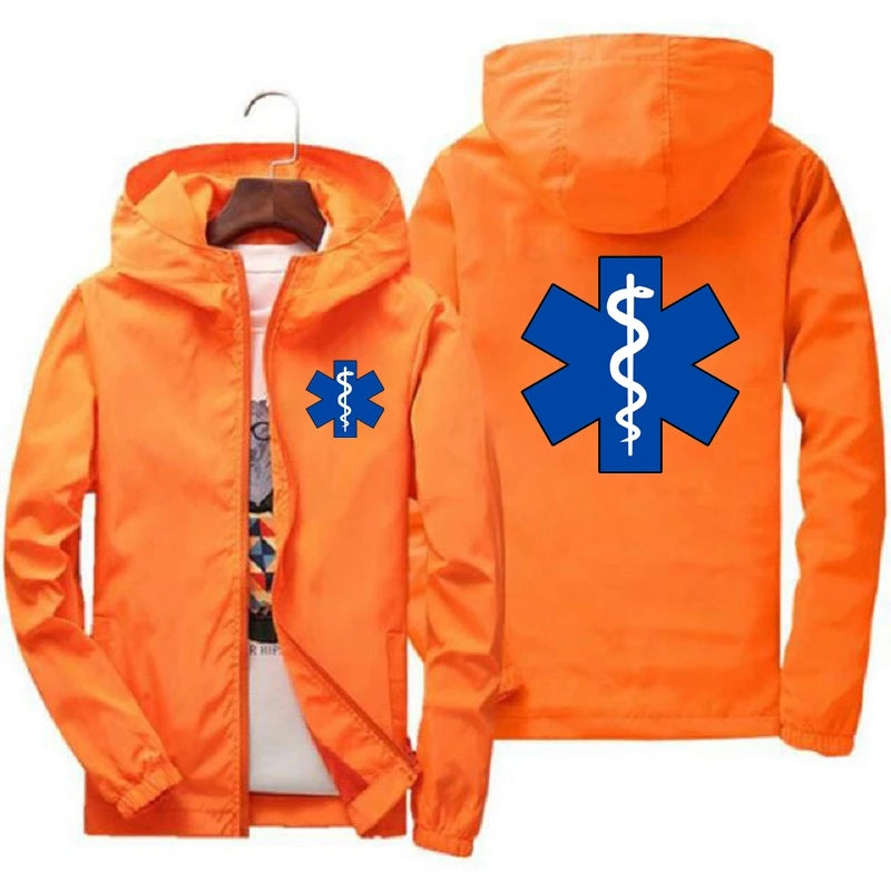 EMT Emergency Ambulance 2021 Herren Neue Frühling und Herbst Modische Outdoor Wasserdichte Jacken Windbreaker Mantel Campingkleidung
