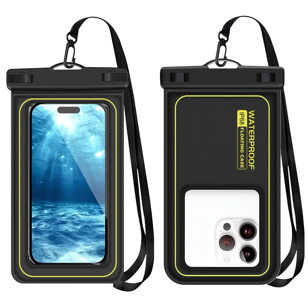 Wasserdichte Handytasche - Handyhülle mit Trageband, unverzichtbar für Strand, Schwimmen, Skifahren, Driften und Surfen