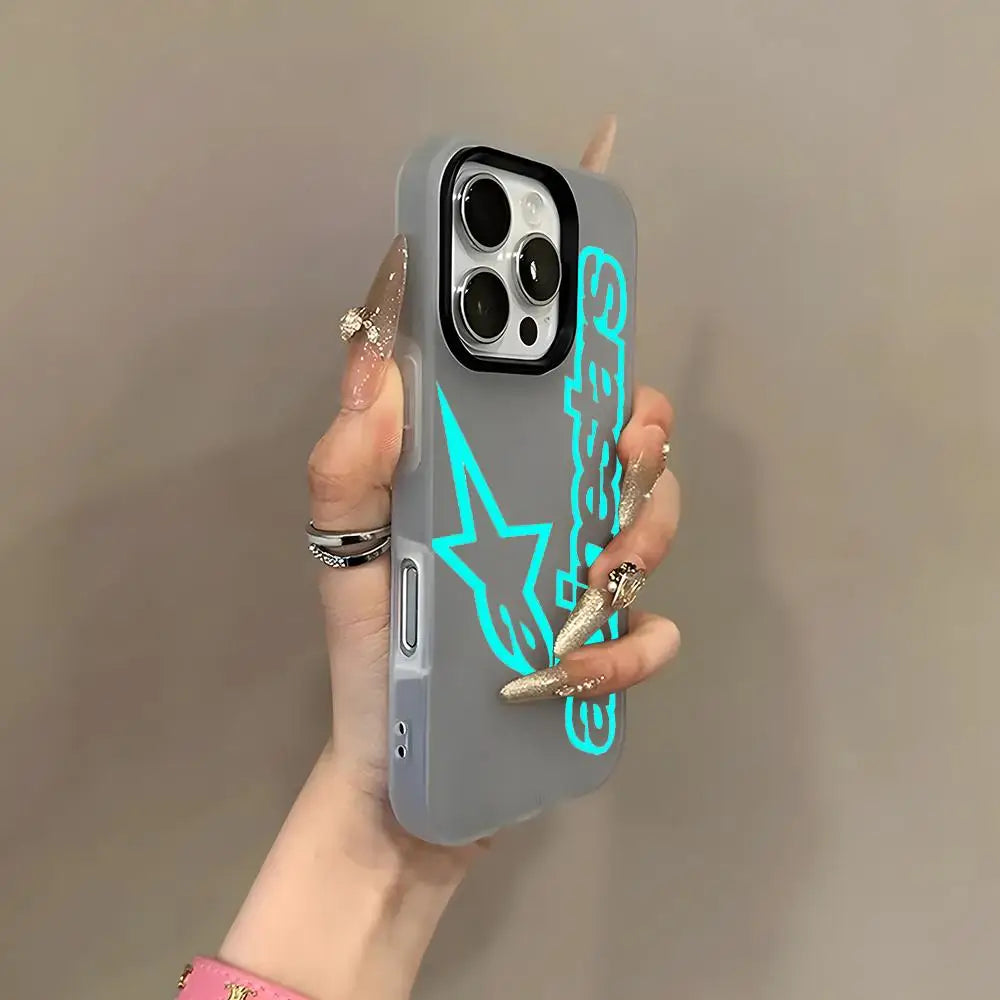 A- Alpinestarses-S Phone Case For IPhone 18 Pro Max 17 Pro 16 15 14 Plus 12 13 11 Jelly Cover