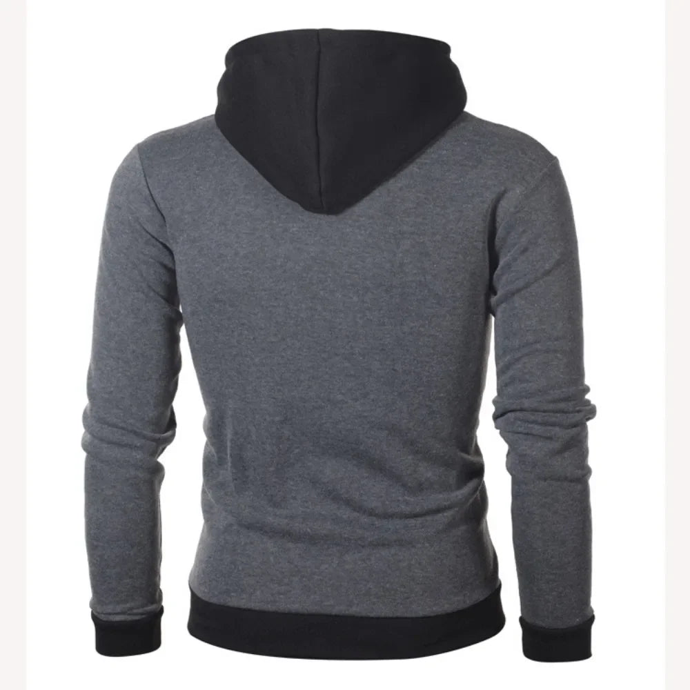 Zip Up Men's Hoodies Autumn Winter Thicken Fleece Male Heavyweight Hooded Jacket Warm Coats Outdoor Jackets for Men