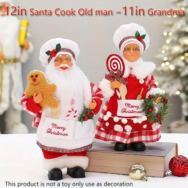 Chef de Noël, décoration d'intérieur, décoration de fête de Noël, décoration d'anniversaire, décorations de table cadeaux de Noël