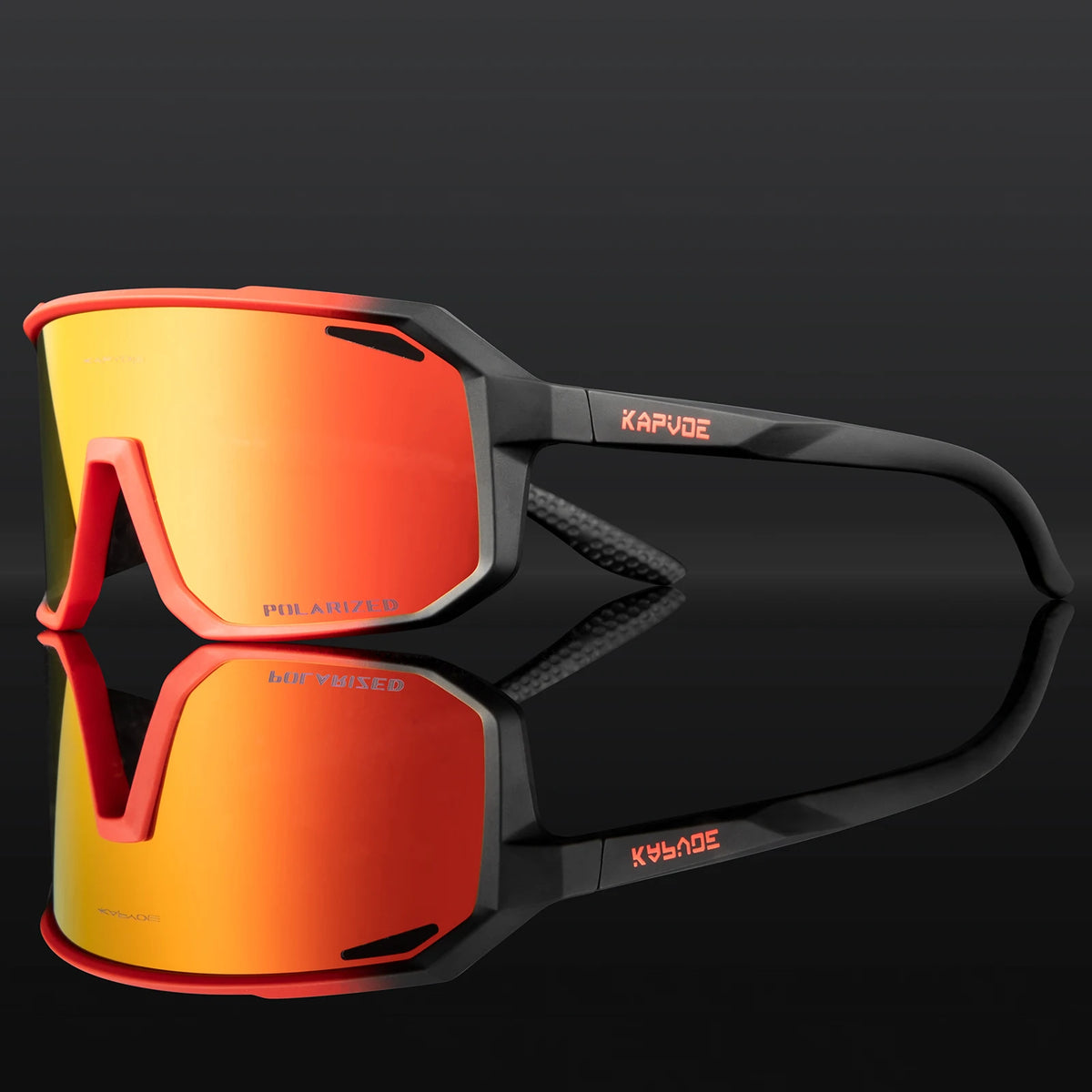 Kapvoe Cycling Glasses Men's Cycling Sunglasses MTB UV400 Polarized with Built-in Myopia Frame Bicycle Goggles Outdoor Sports Eyewear