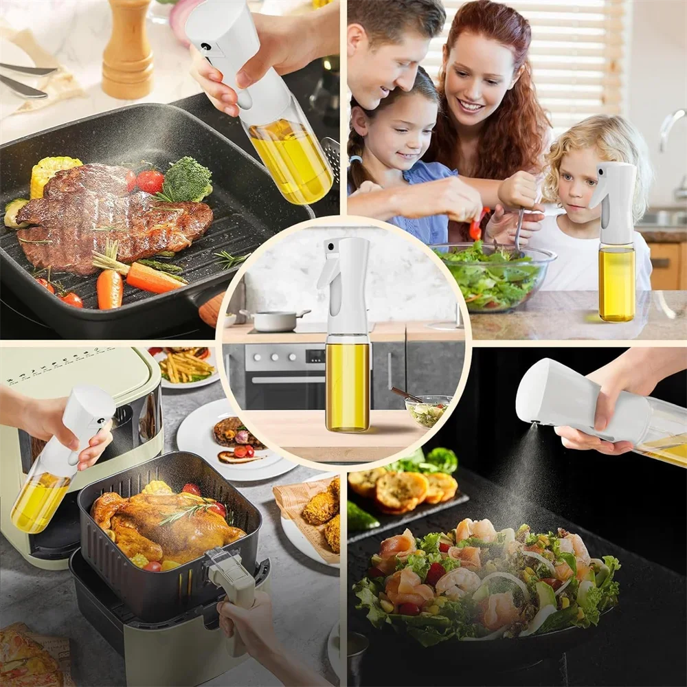 Pulvérisateur d'huile pour la cuisine - Flacon distributeur d'huile d'olive Vaporisateur en brume Réutilisable De qualité alimentaire Huile Vinaigre,Flacon pulvérisateur Accessoires de cuisine