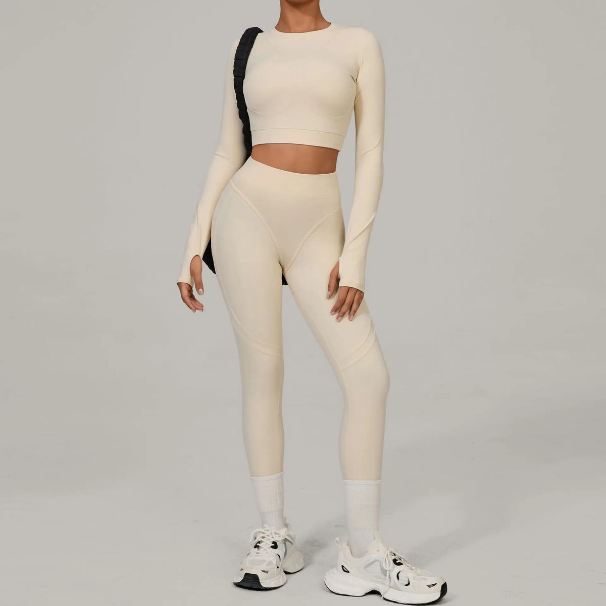 Conjunto de yoga de mujer, top y leggings