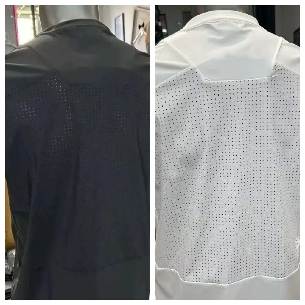 T-shirt sportiva aderente con motivo scuro