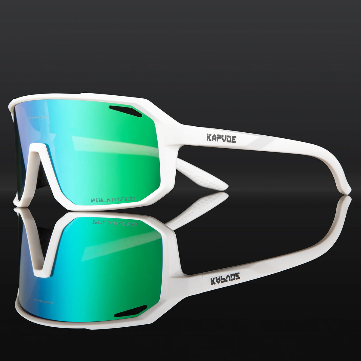 Kapvoe Cycling Glasses Men's Cycling Sunglasses MTB UV400 Polarized with Built-in Myopia Frame Bicycle Goggles Outdoor Sports Eyewear