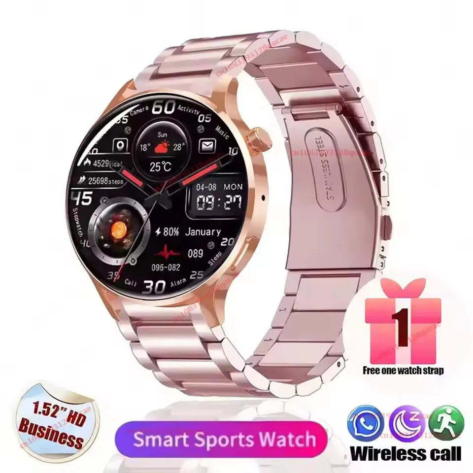 Smart Watch For Men Women ECG Heart Rate Blood Pressure SpO2 Monitor Sleep GPS FitnessTracker Sport Waterproof Smartwatch HT22 ﻿
