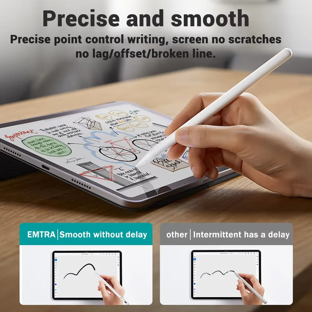 Pencil for Apple iPad with Palm Rejection Stylus Pen for iPad Air M2 Pro 13 Pro 12.9 10 Gen 7th 8th 9th 10.2 for iPad Pencil