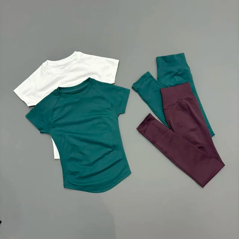 Ensemble yoga femme, 2 pièces, haut et legging