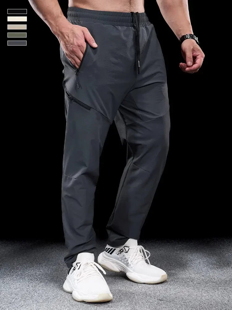 Pantaloni sportivi LJCYWP uomo con tasche zip