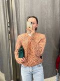 Cardigan court élégant en maille pour femme, col rond, boutonnage simple, manches longues, pull pour femme, automne 2026, maille décontractée pour femme