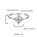 Anello con motivo a quadrifoglio