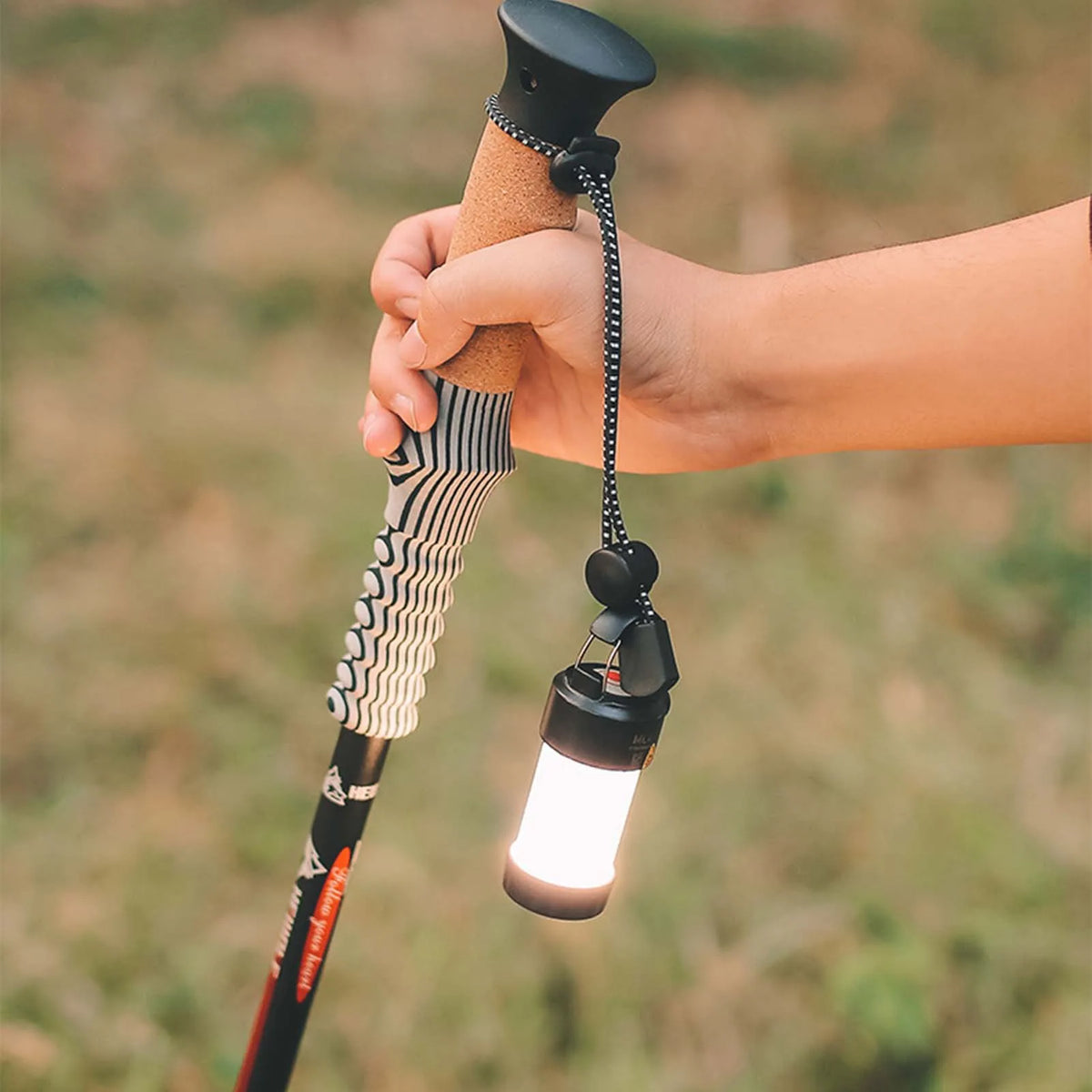 Camping Supplies Backpack Hiking Stick Holder Walking Pole Fixing Buckle Elastic Rope Lanyard Sports Travel Outdoor Equipment