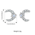 Snowflake stud earrings
