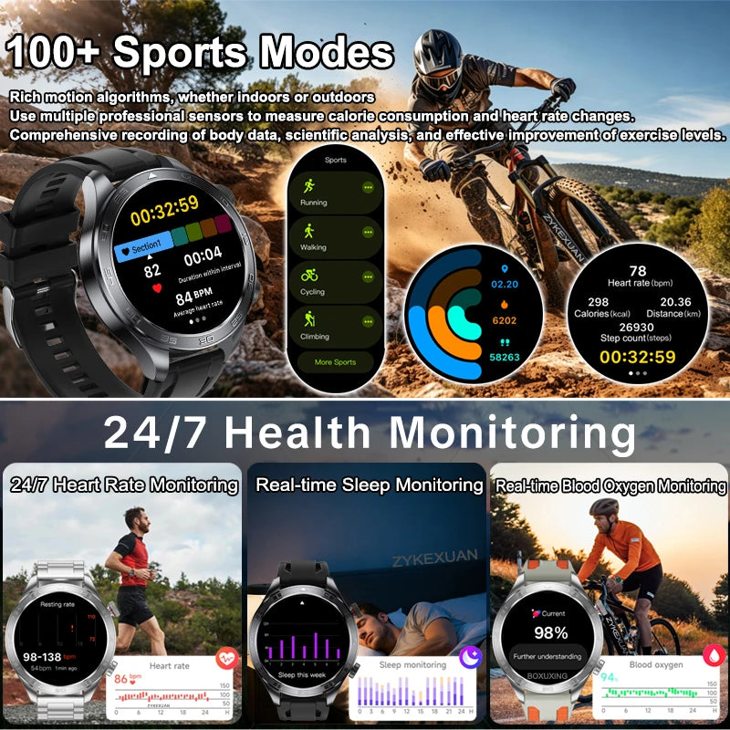 Smartwatch sportivo AMOLED da 1,7″ con chiamate Bluetooth