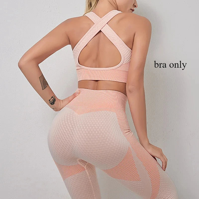 Yoga-Set für Damen, Top und Leggings