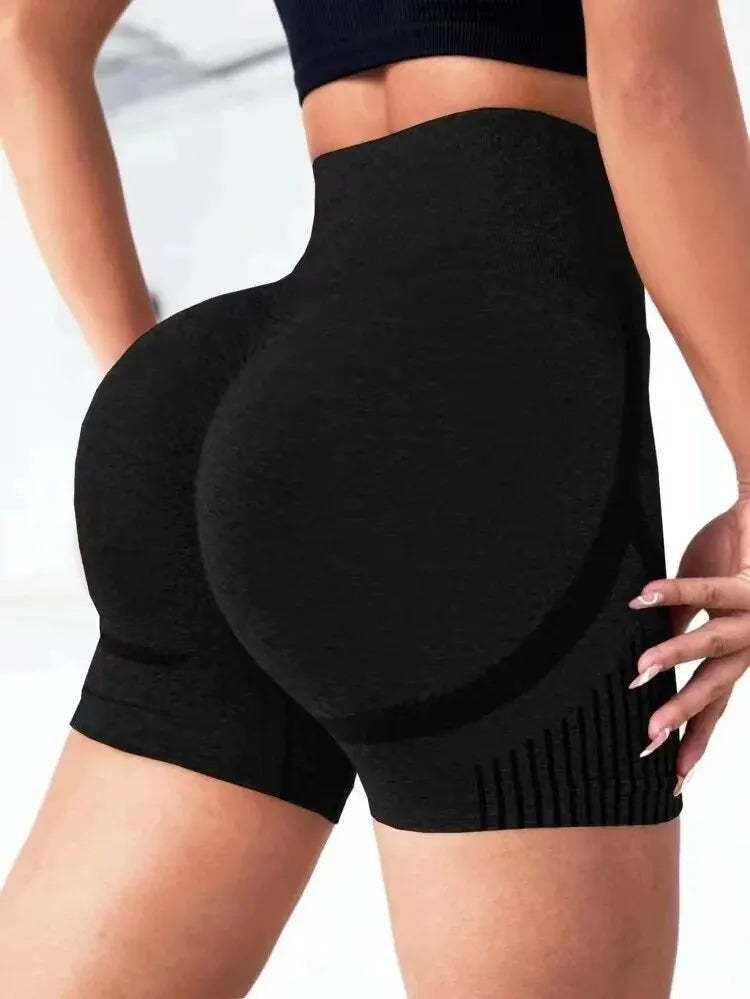 Sportshorts für Damen, hoher Bund