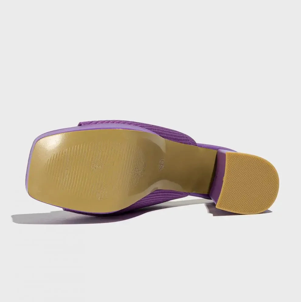 Mules à plateforme en maille style romain à talons épais, escarpins tendance à bout ouvert pour femmes, sandales, pointures 35-42
