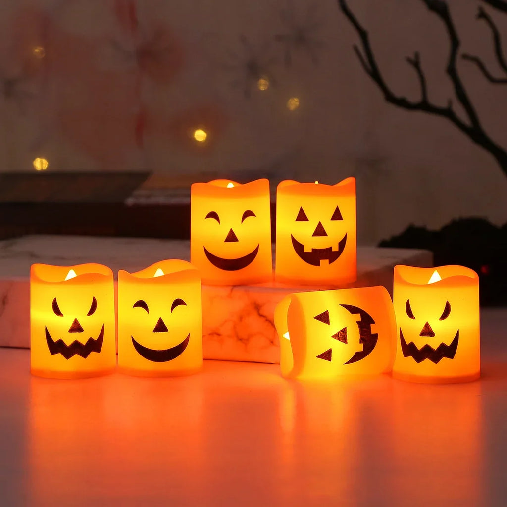 Set di 6 luci LED decorative per Halloween