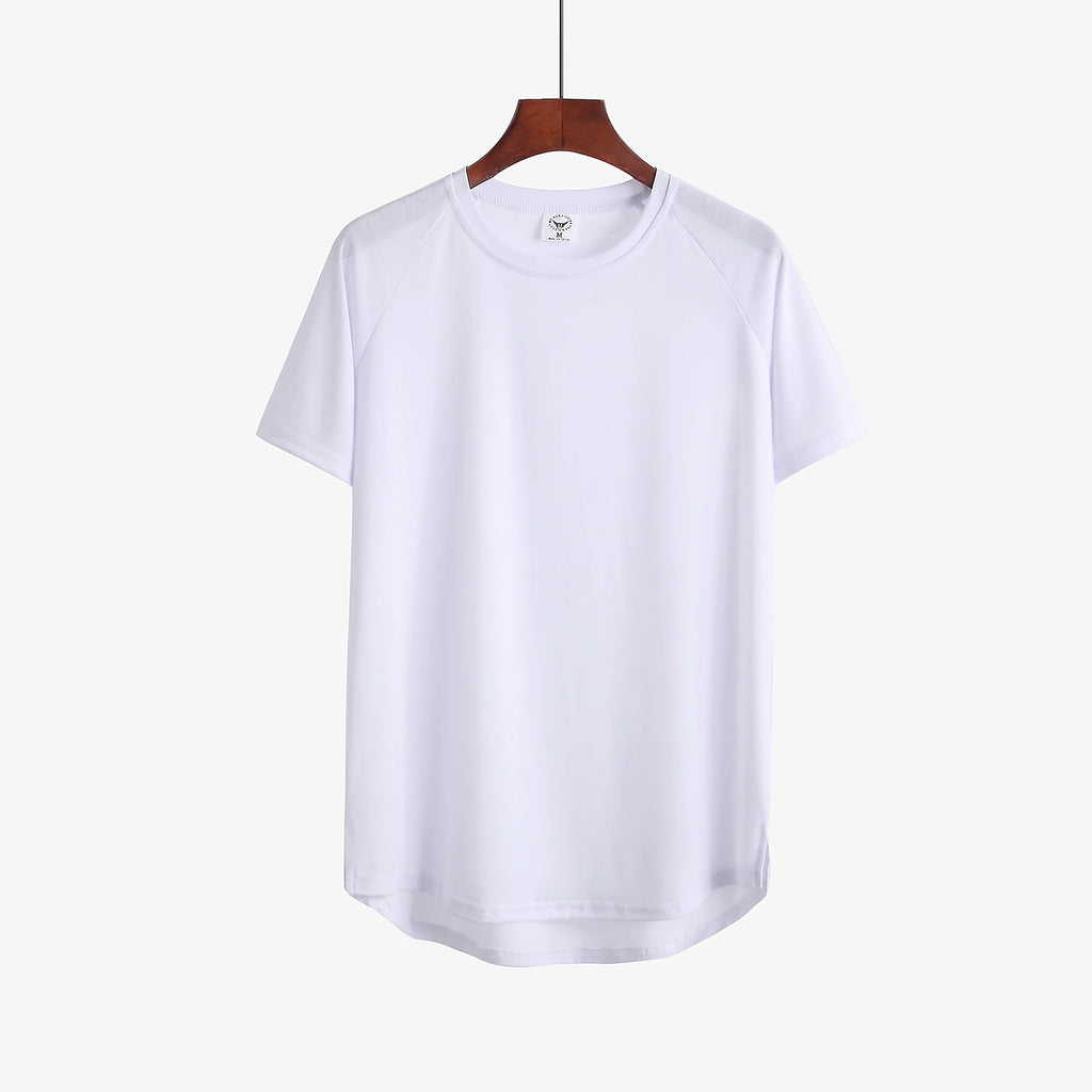 T-shirt uomo in cotone a tinta unita