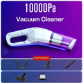 Aspirateur à main rechargeable pour la maison, aspirateur portable pour voiture et maison, sans fil, 10 000 Pa, pour poils d’animaux et poussière