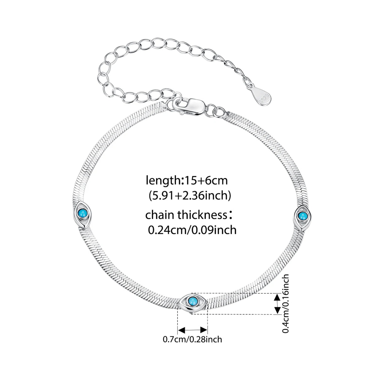 Bracciale con motivo a occhio