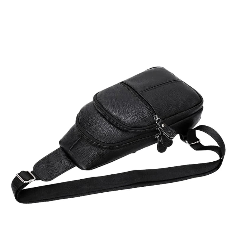 Men’s Genuine Leather Chest and Shoulder Bag