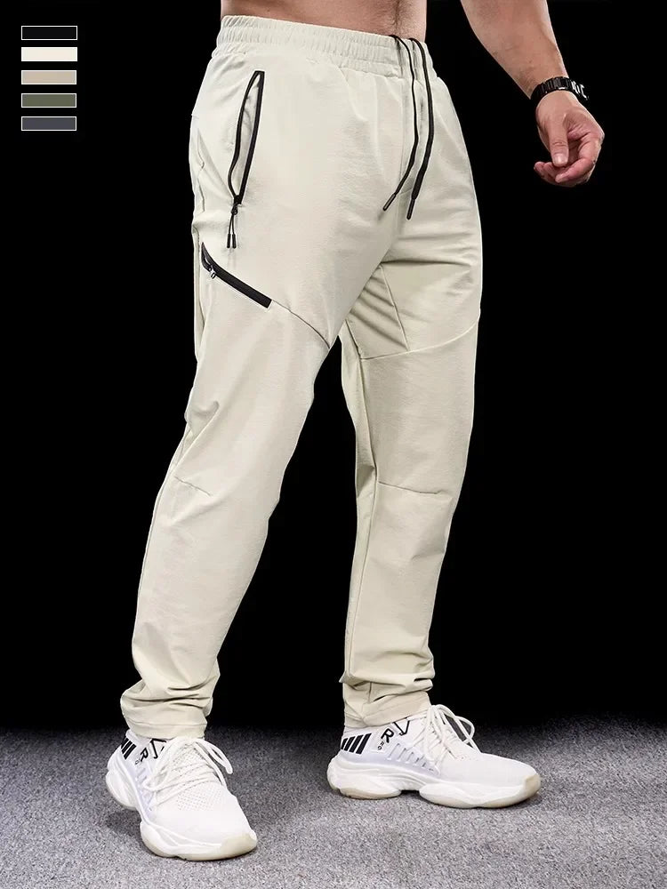 Pantaloni sportivi LJCYWP uomo con tasche zip