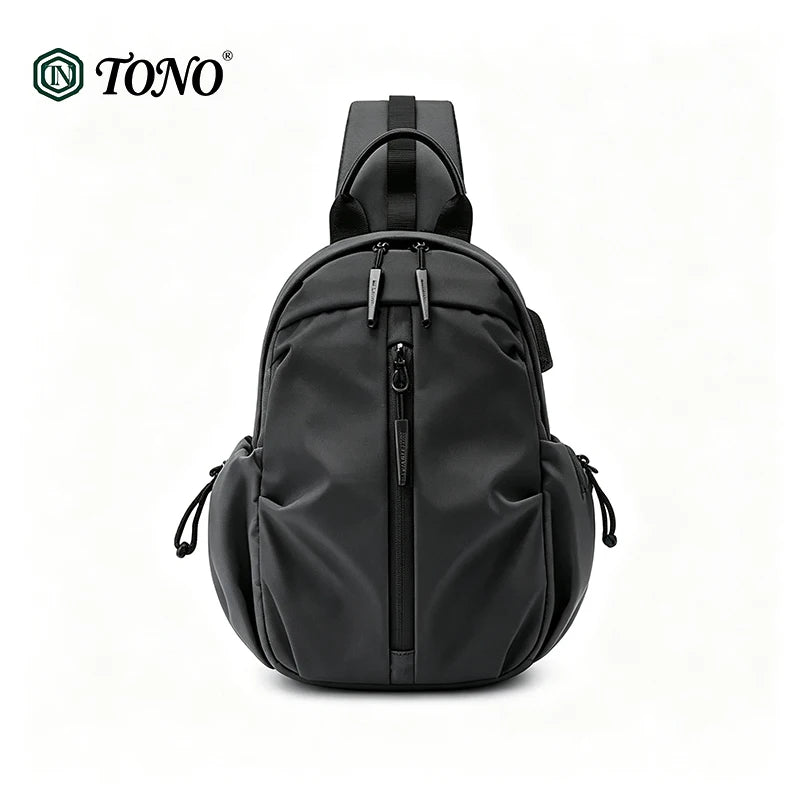 Polyester Sling Bag with Multiple Compartments