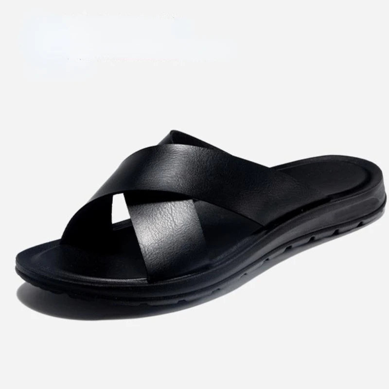 Men's Slippers Summer Large Size Outdoor Beach Casual Sandals Vintage Trend Men Shoes Flat Non-slip Comfortable Shoes Zapatillas