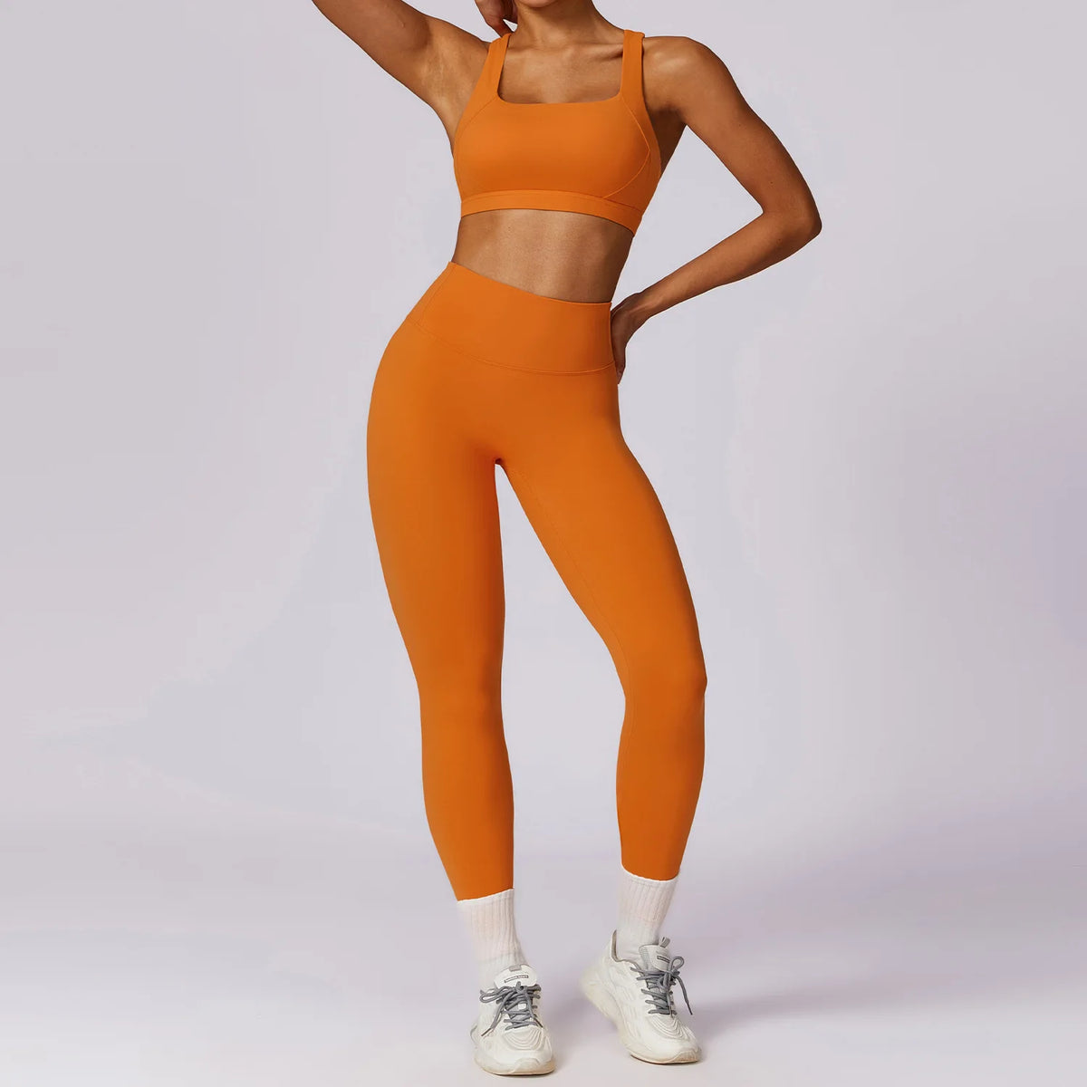 Conjunto de yoga de mujer, 3 piezas, top y leggings