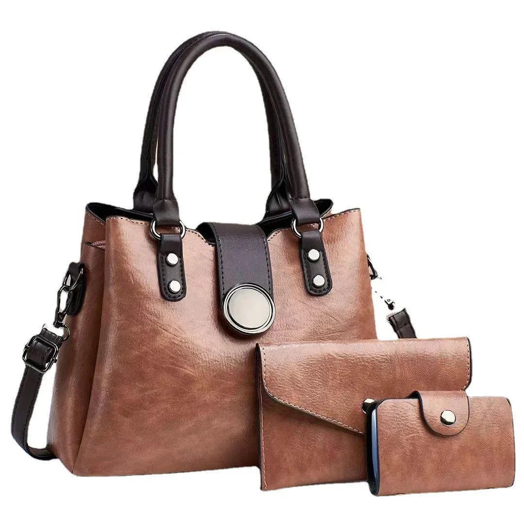 Vintage and Chic Handbag with Crossbody and Tote Bag Options for Women