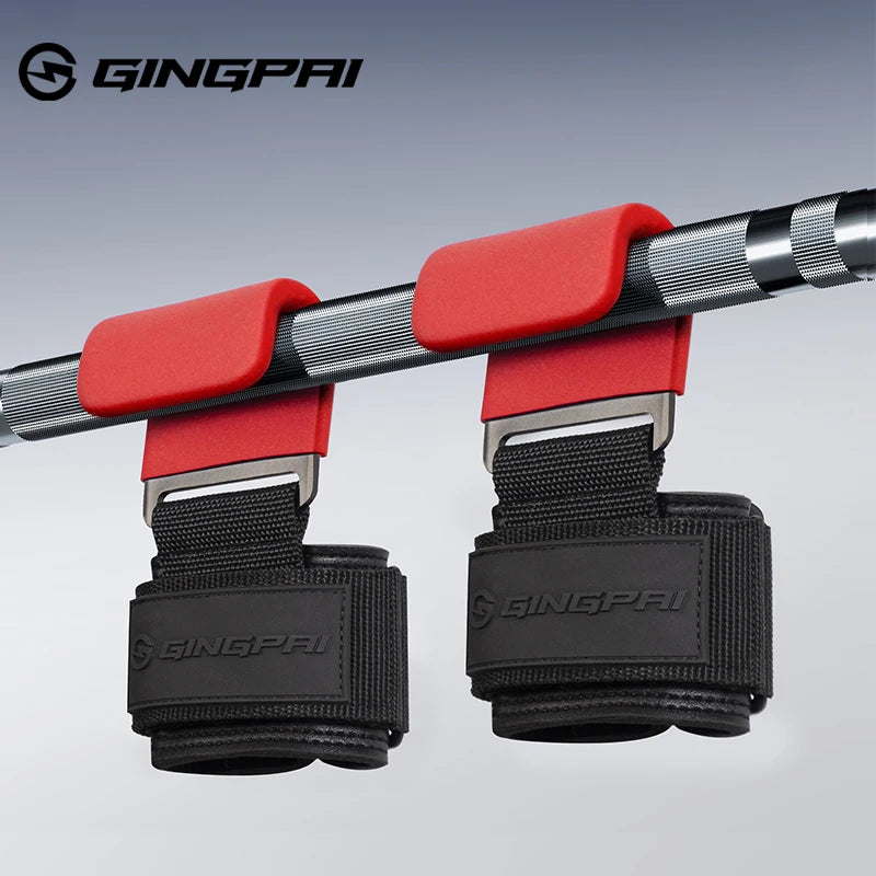 Weightlifting Hook Grips with Wrist Wraps