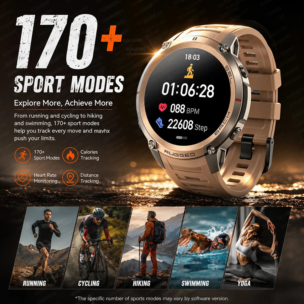 GUHUAVMI DM59 1.43″ AMOLED GPS smartwatch