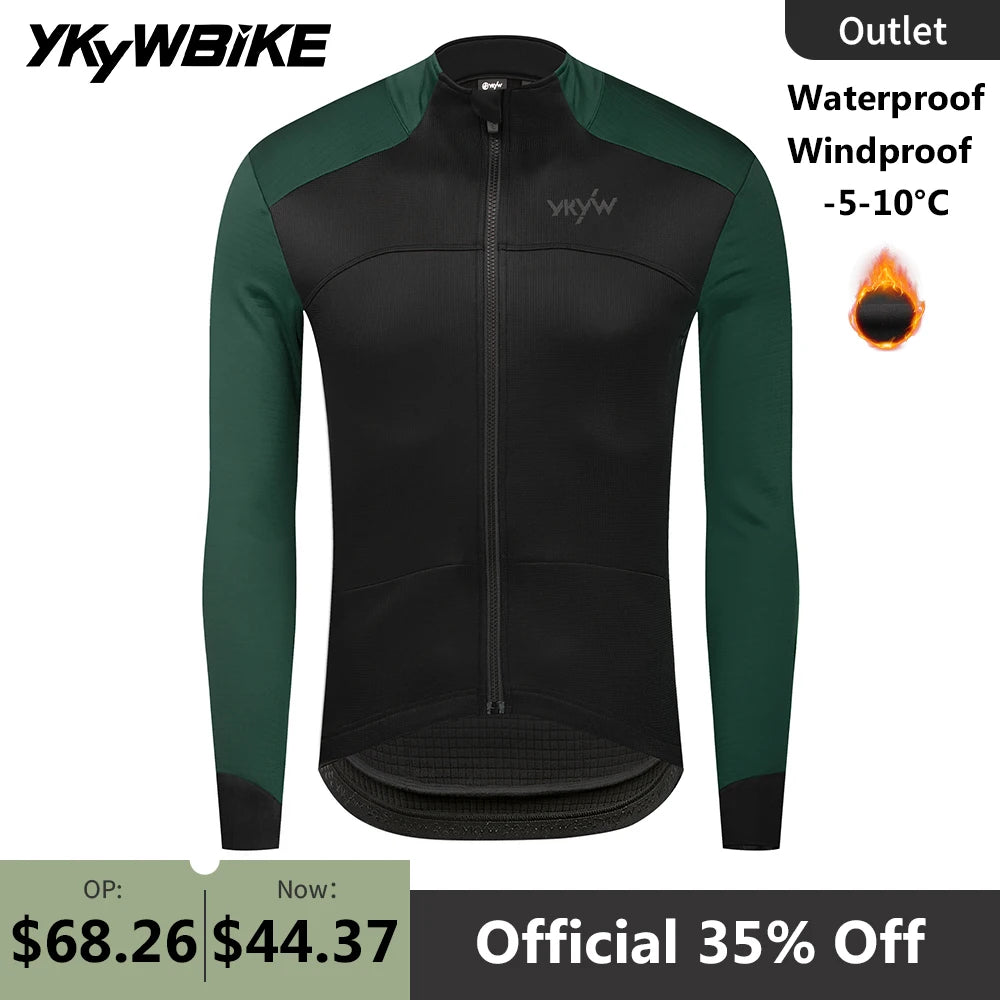 YKYWBIKE giacca ciclismo uomo a maniche lunghe