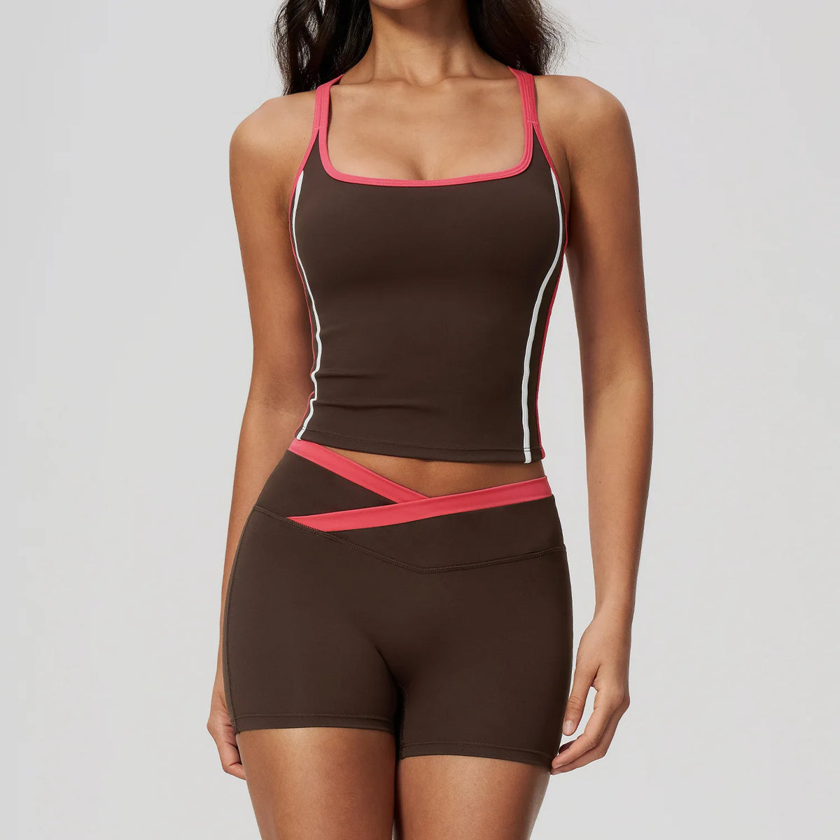 Ensemble yoga femme, 2 pièces, haut et legging