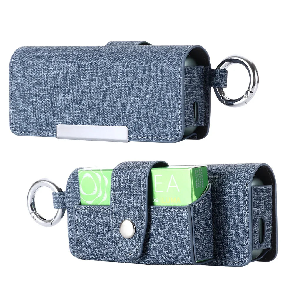 Chanchan 2-in-1-Ledertasche für IQOS ILUMA Prime, Etui für IQOS ILUMA Zigarettenschachtel, Schutztasche für ILUMA-Zubehör