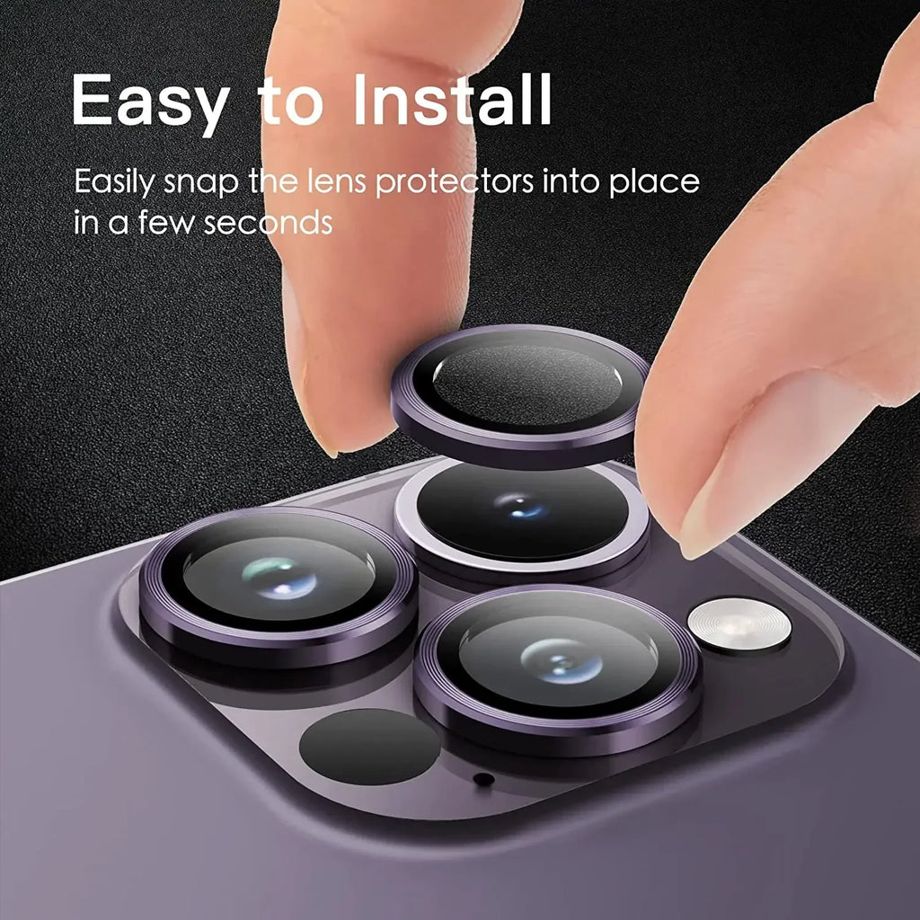 2-3Pcs Deep Purple Camera Lens Protector For IPhone 18 17 16 Pro Max 14Pro IPhone 15 14 Plus Glass Protection Film Accessory