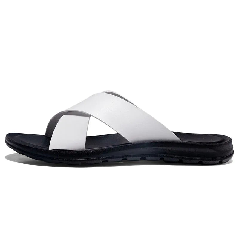 Men's Slippers Summer Large Size Outdoor Beach Casual Sandals Vintage Trend Men Shoes Flat Non-slip Comfortable Shoes Zapatillas