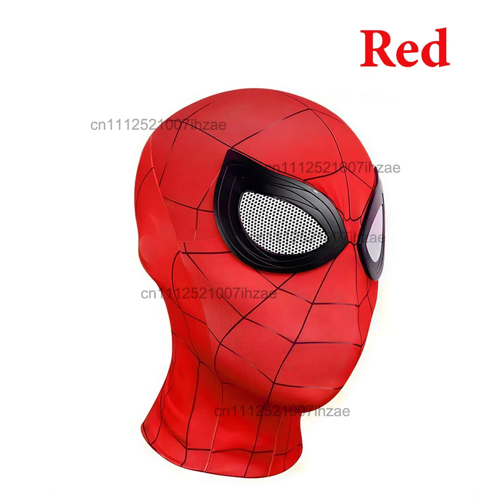 1/2 Stück Spiderman-Atemschutzmasken, hoch elastische Maske mit lustigen Spinnenaugen, für Erwachsene und Kinder, Cosplay, Party, Halloween-Kostümzubehör