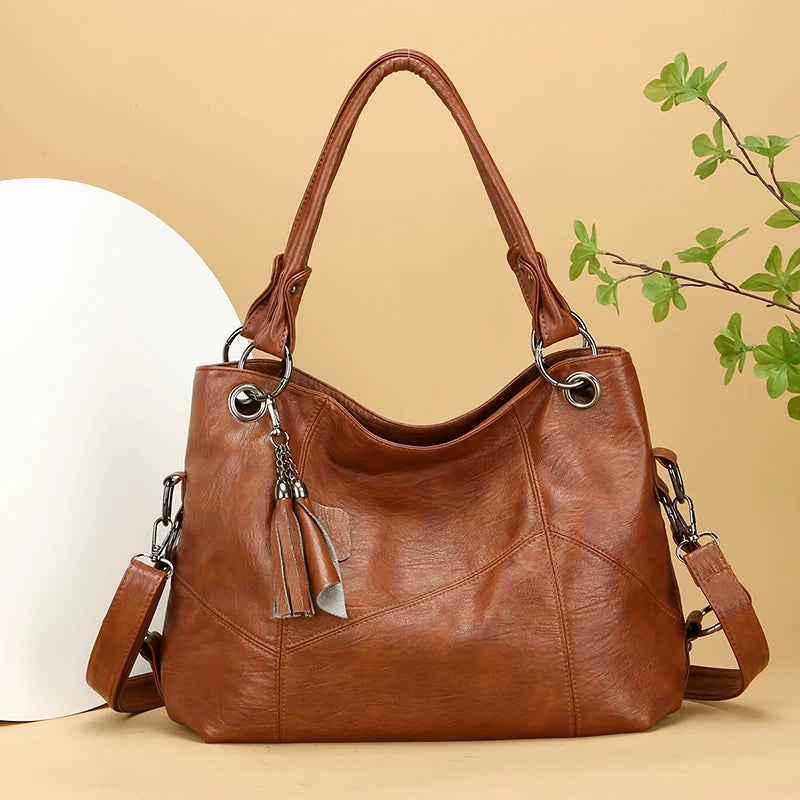 High Quality Women's Handbag Soft Leather Luxury High-capacity Designer Women's Bags Shoulder Retro Fashion Going Out for Travel