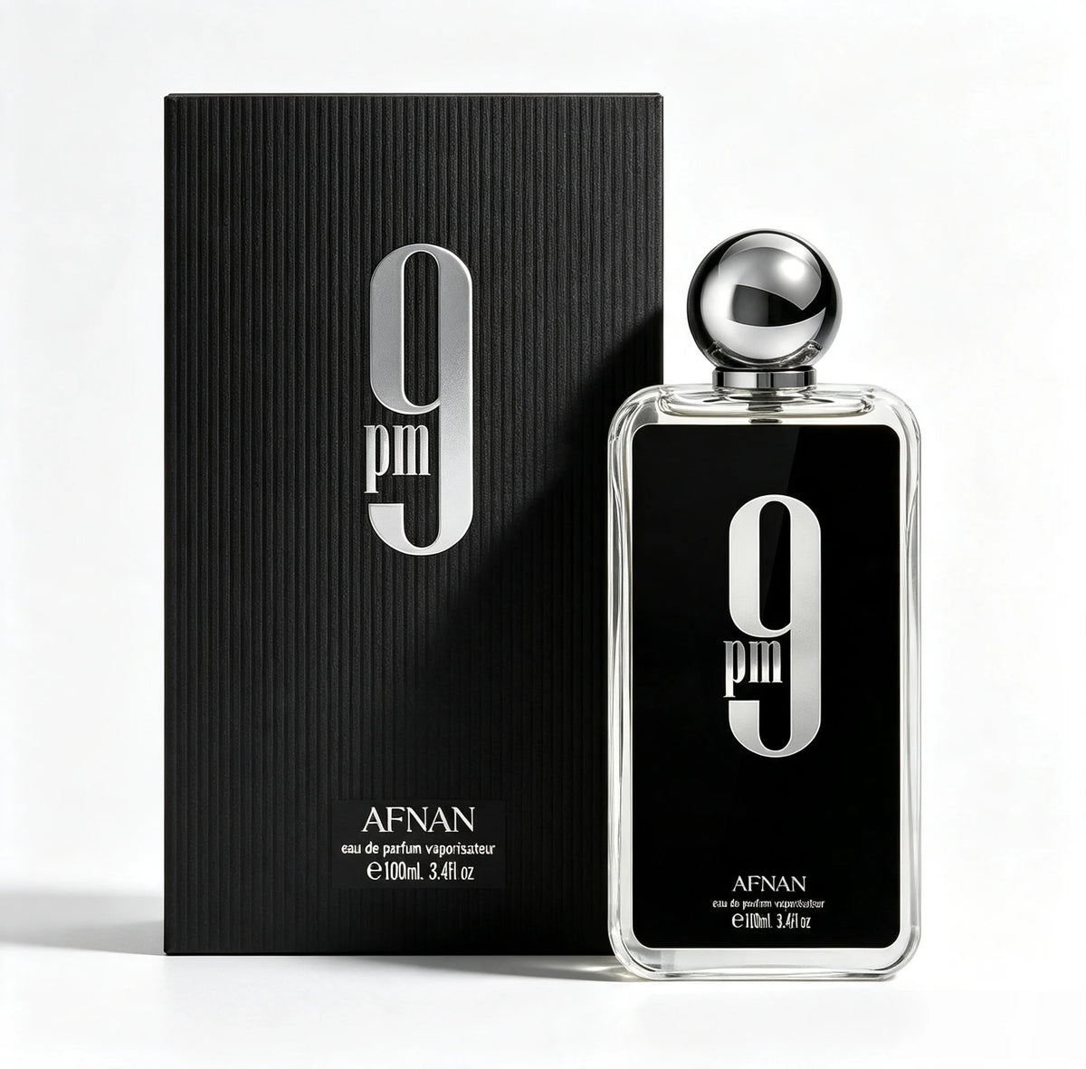 Profumo Afnan 9 PM, 100 ml — composizione e provenienza da verificare