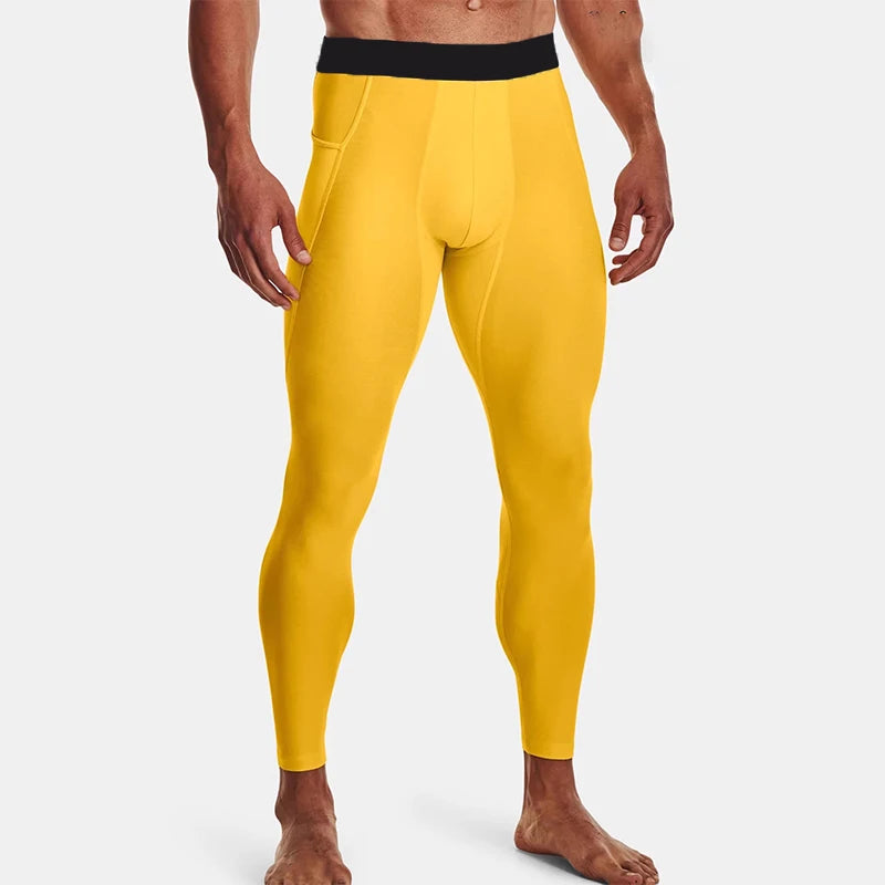 Men’s Running Leggings – Full-Length Sports Tights