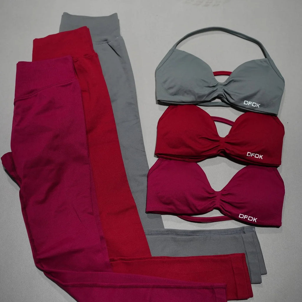 Yoga-Set für Damen, 2-teilig, Top und Leggings